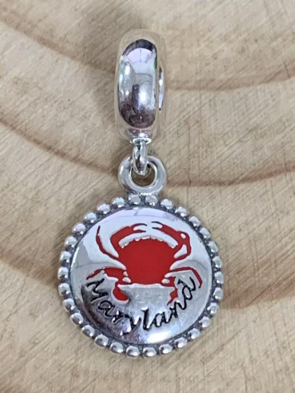 Pandora Maryland Crab Dangle Charm, Mixed Enamel, S925 Silver Jewelry